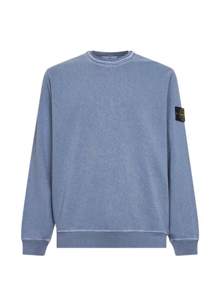Hanorac Stone Island cu strasuri cu nervuri albastru