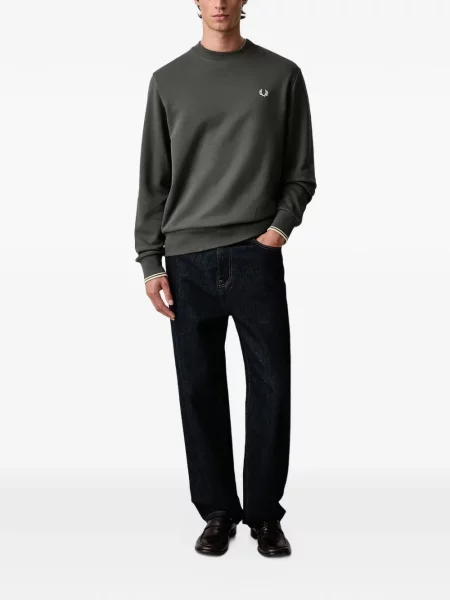 Džemper Fred Perry s vezom zelena