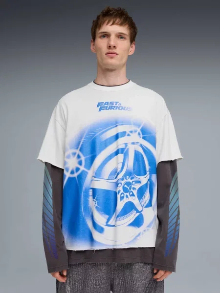 Лонгслив Puma белый