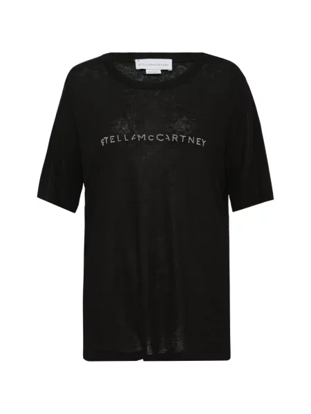 Koszulka Stella Mccartney z koralikami czarna