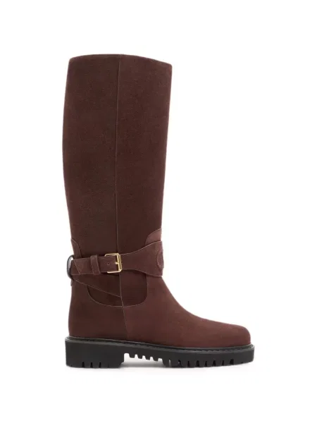 Botine Valentino Garavani din piele maro