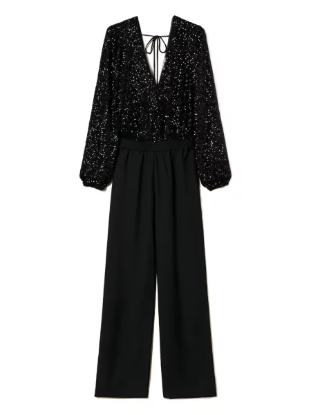 Salopetă Twinset cu paiete negru