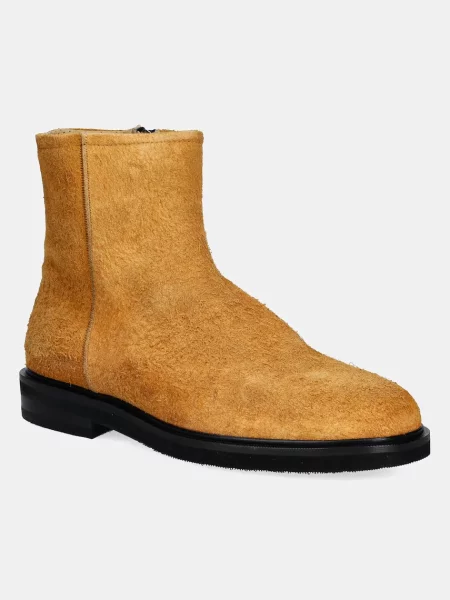 Filling Pieces pantofi de piele intoarsa Western Chelsea Suede barbati galben