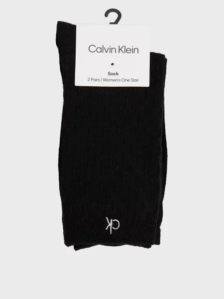 Льняные носки Calvin Klein черные