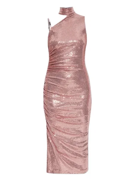 Sukienka jeansowa Versace Jeans Couture garniturowa różowa