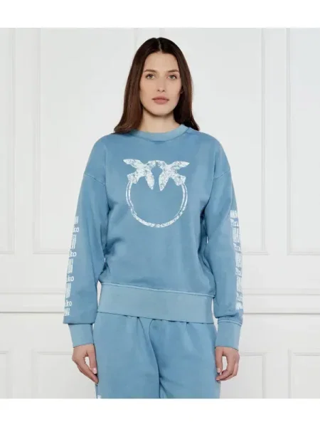 Pinko Hanorac MINDELO | Relaxed fit albastru