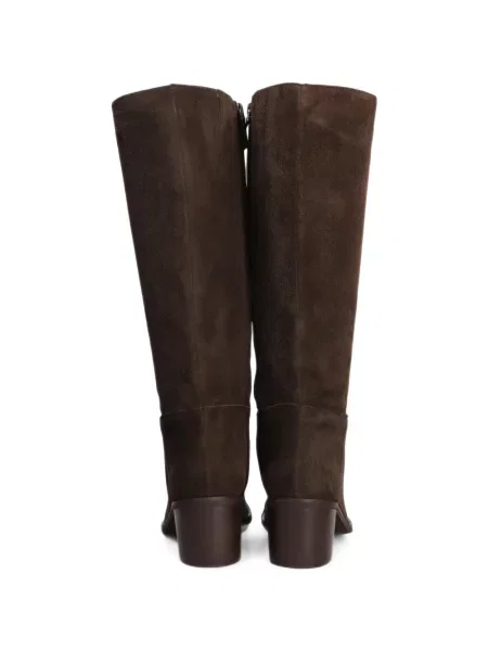 Botine Julie Dee din piele de căprioară maro