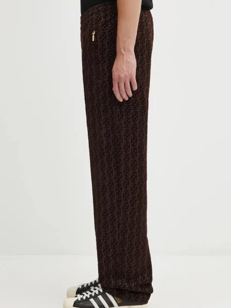 Παντελόνι Drôle de Monsieur Le Pantalon SurvÍtement Monogramme καφέ