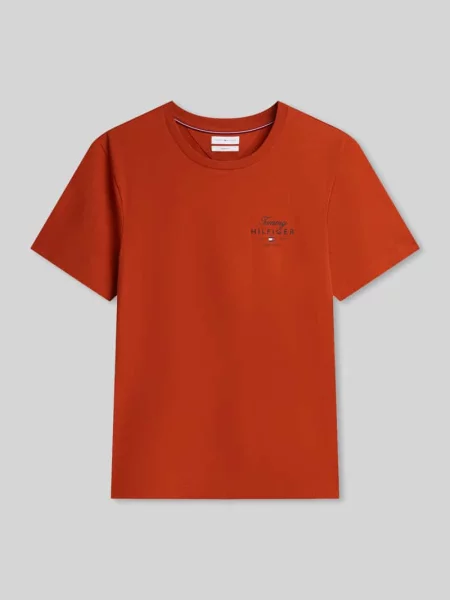 T-shirt o kroju regular fit z czystej bawełny Tommy Hilfiger