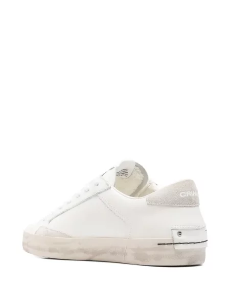 Bőr viseltes hatású sneaker Crime London fehér