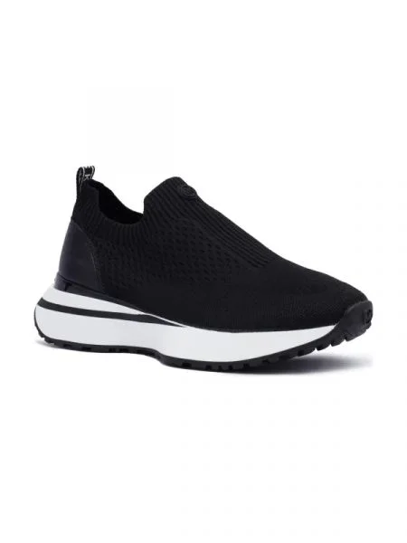 Michael Kors Sneakers ARI cu adaos de piele negru