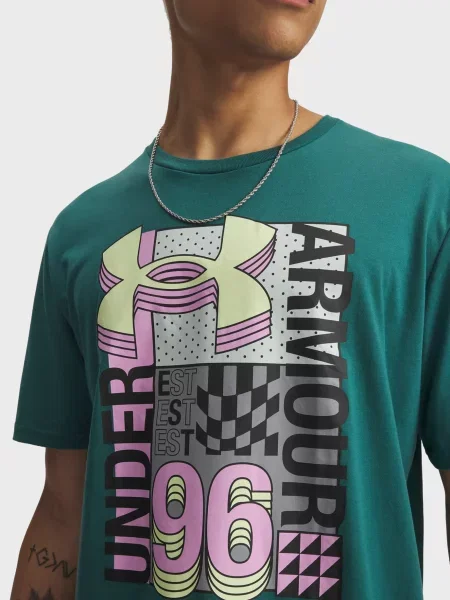 Футболка Under Armour с автографом зеленая