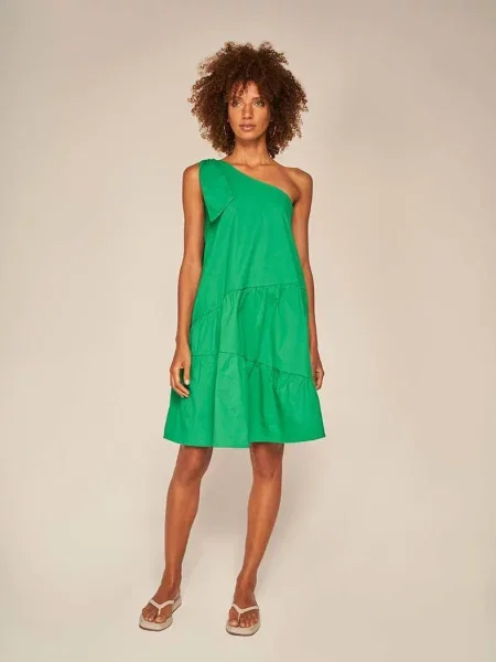 Летнее пляжное платье зелена