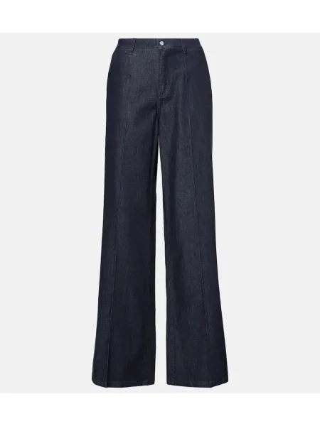 Jeansy Dolce&gabbana z wysoką talią niebieskie