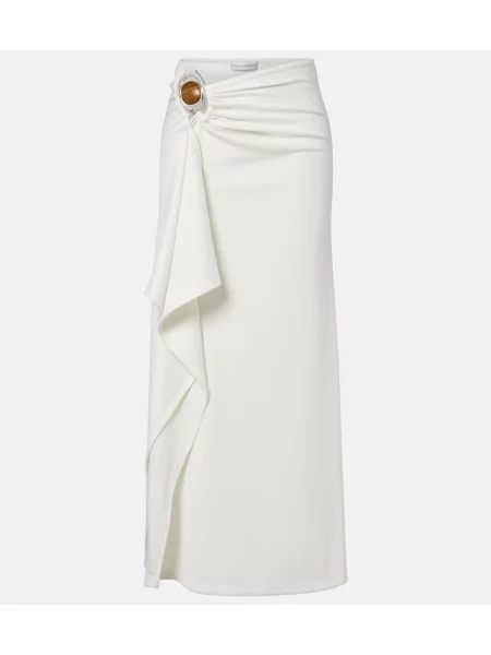 Spódnica maxi Christopher Esber z dżerseju biała
