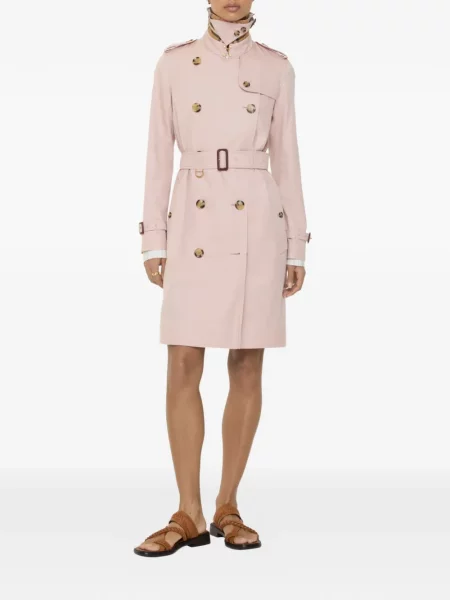 Trenci Burberry cu imprimeu tropical roz