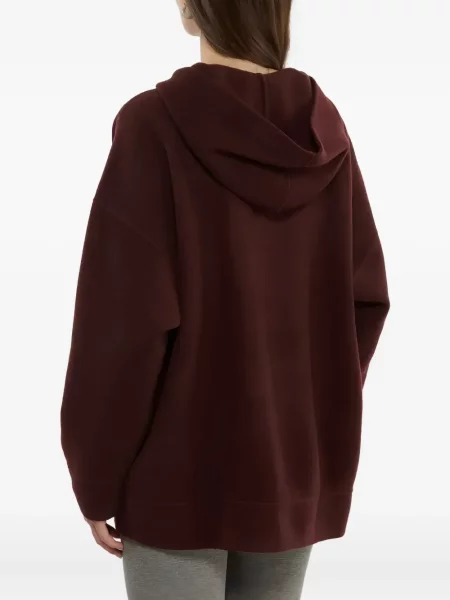 Pulover Max Mara cu glugă roșu