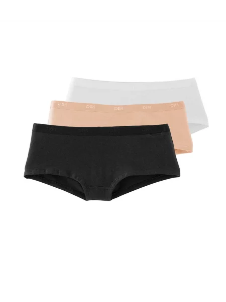 Трусики шортики с низкой посадкой 3 шт. рожеві