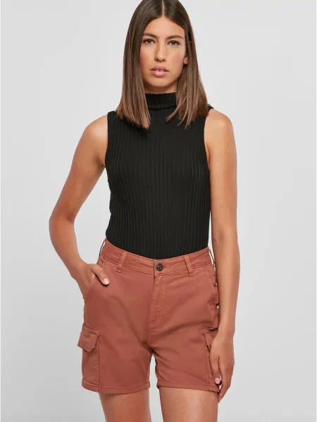 Dzianinowy top Urban Classics bez rękawów czarny