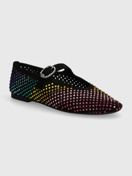 Balerinke iz semiša Kurt Geiger London Mayfair Ballet Flat črna