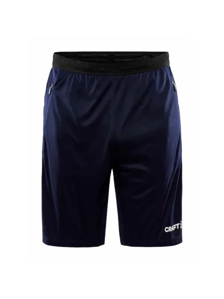 Spodenki treningowe Craft Evolve Zip Pocket niebieskie