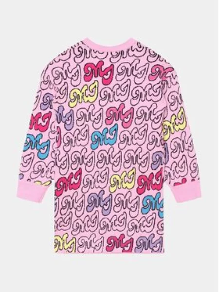 Úpletové šaty Marc Jacobs růžové