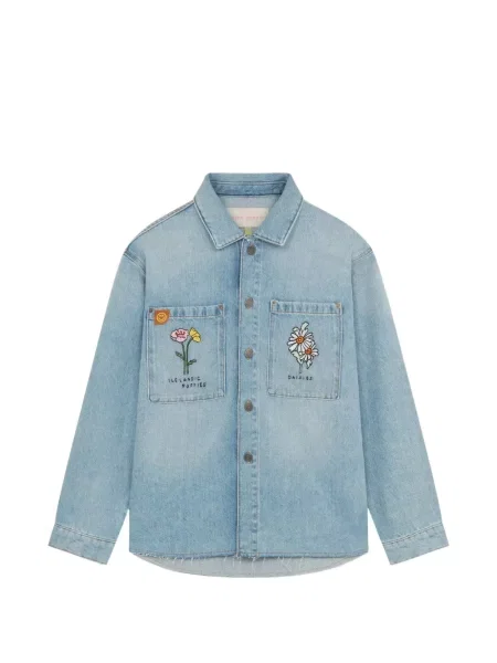 Geacă Mira Mikati cu model floral albastru