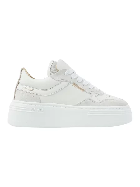 Sneakersy Via Vai zamszowe białe