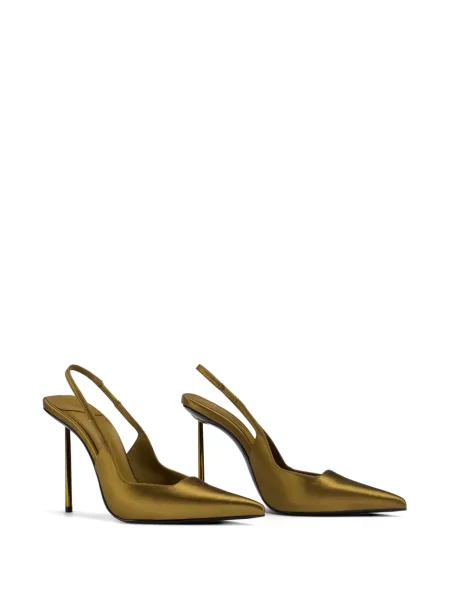 Pantofi cu toc Le Silla slingback verde