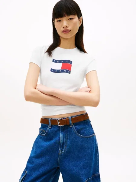 Tommy Jeans Koszulka Kobiety S biały