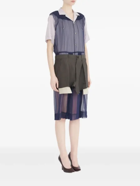 Rochie midi Maison Margiela până la genunchi de costum albastru