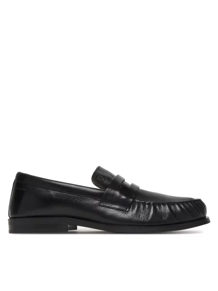 Calvin Klein Loaferke Ess Rubber Loafer Wr Pol Lth črna
