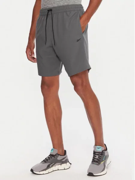 Reebok Športne kratke hlače siva