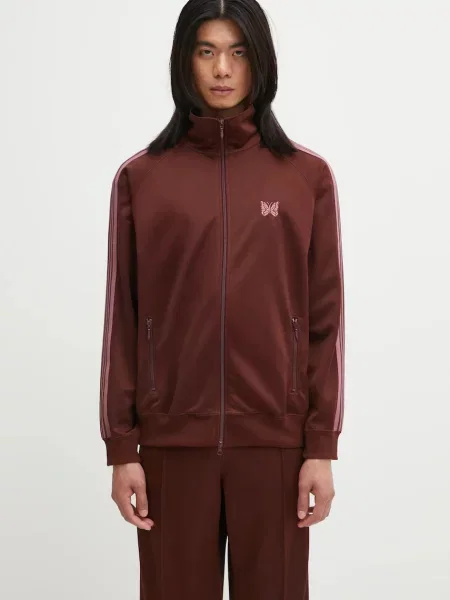 Bunda Needles s aplikacemi hnědá