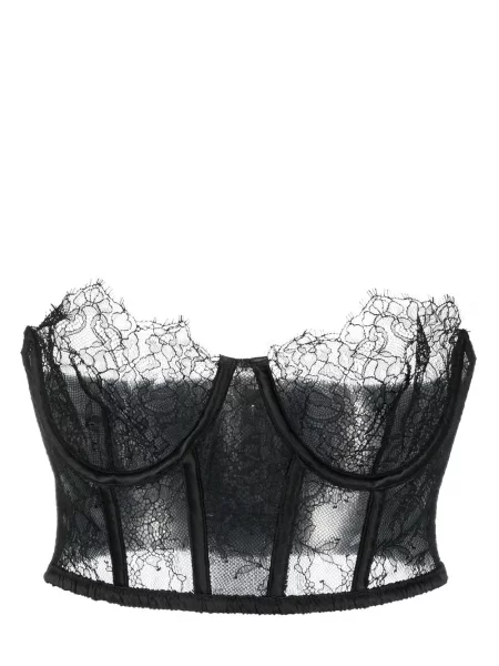 Sutien Maison Close din dantelă negru
