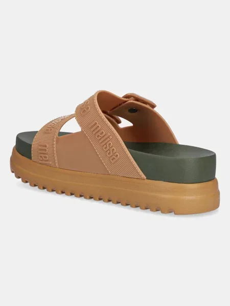Pantofle Melissa COZY M LOVER PLATFORM AD na platformě hnědá