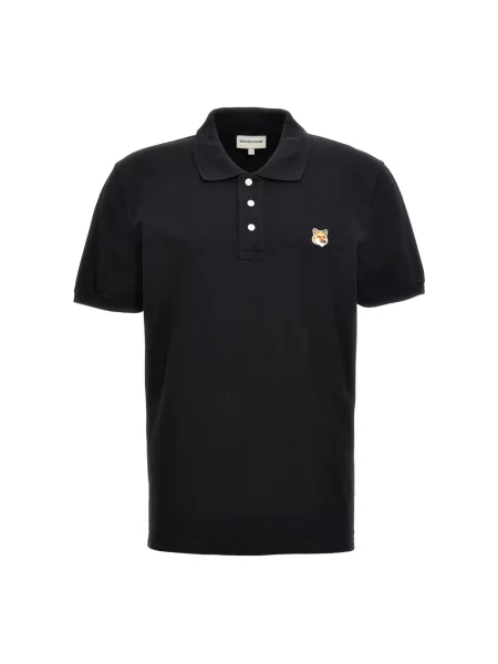 Koszulka polo Maison Kitsune czarna