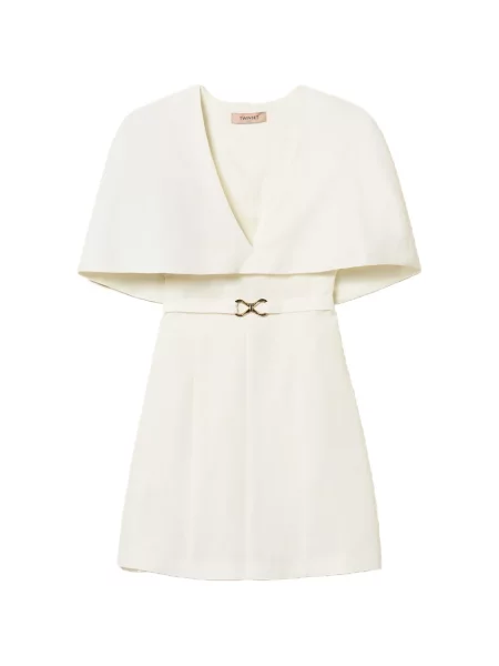 Rochie mini Twinset de costum alb