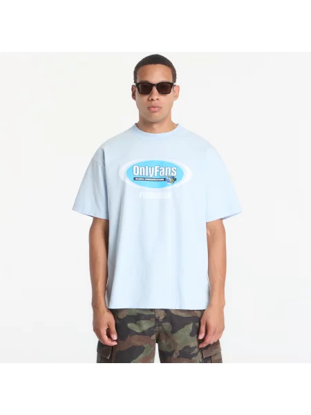 Tricou PLEASURES x OnlyFans Communications T-Shirt Powder Blue L albastru