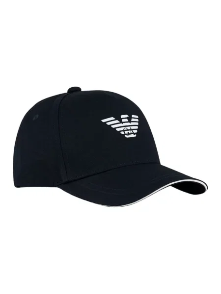 Czapka z daszkiem Emporio Armani z logo czarna