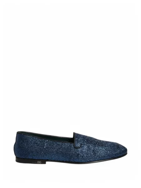 Loafersy Dolce & Gabbana modrá