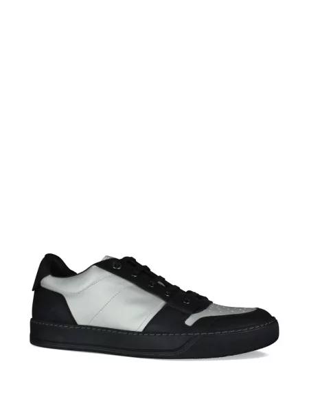 Sneakerși Lanvin din piele cu autograf negru