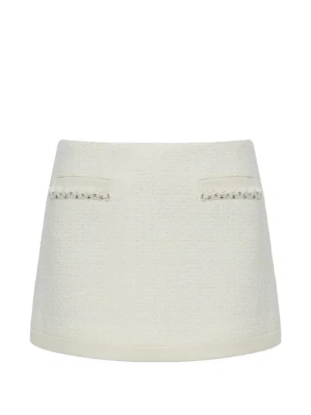 Fusta mini Loveshackfancy din tweed