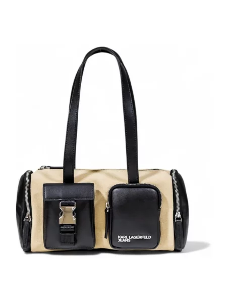 KARL LAGERFELD JEANS Taška přes rameno béžová černá