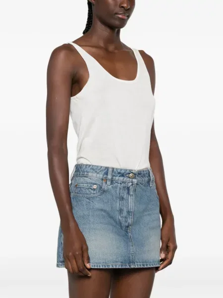 Fustă din denim Valentino Garavani albastru