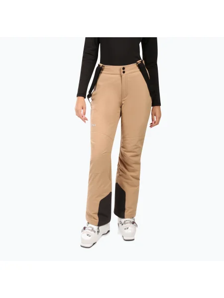 Pantaloni de schi pentru femei Kilpi Elare beige bej