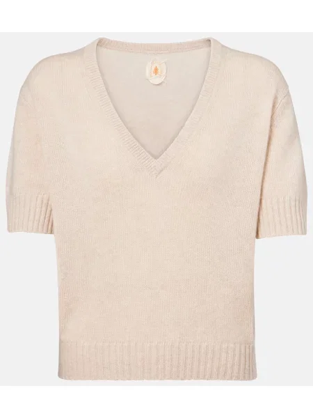 Pulover Jardin Des Orangers din cașmir bej