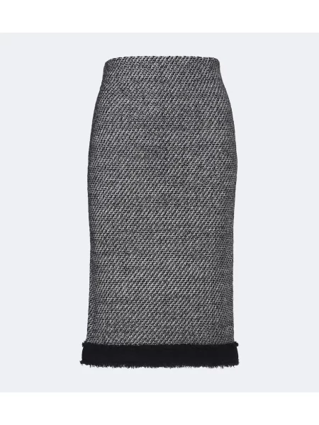 Fustă tip creion Nina Ricci de lână negru