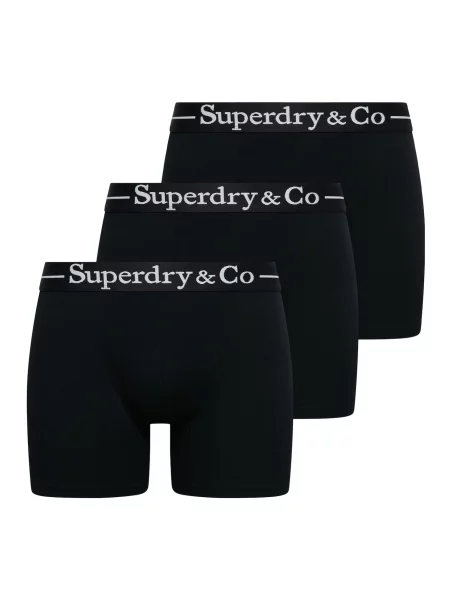 Superdry & Co Boxerky světle šedá černá