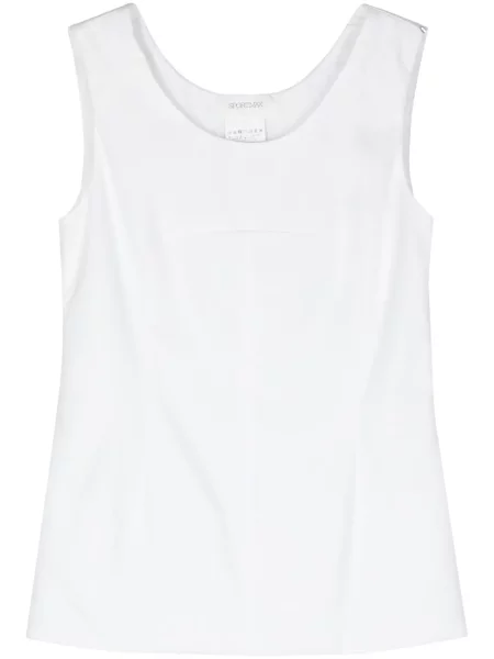 Bluză Sportmax fără mâneci alb